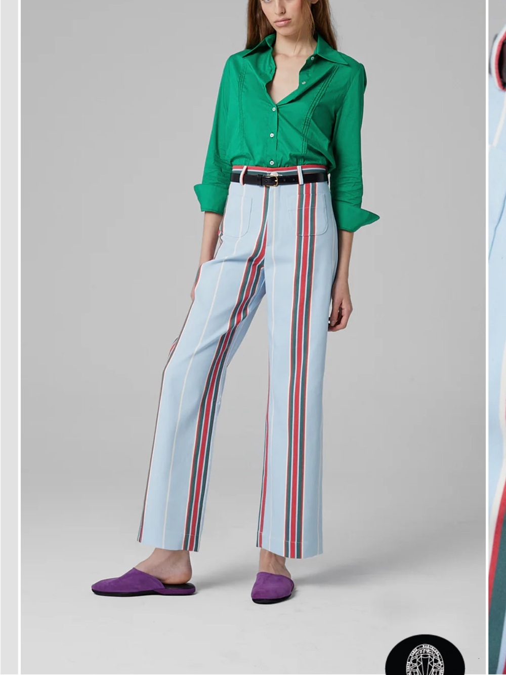La Veste Pippi Pants 12 in Colourful Stripes